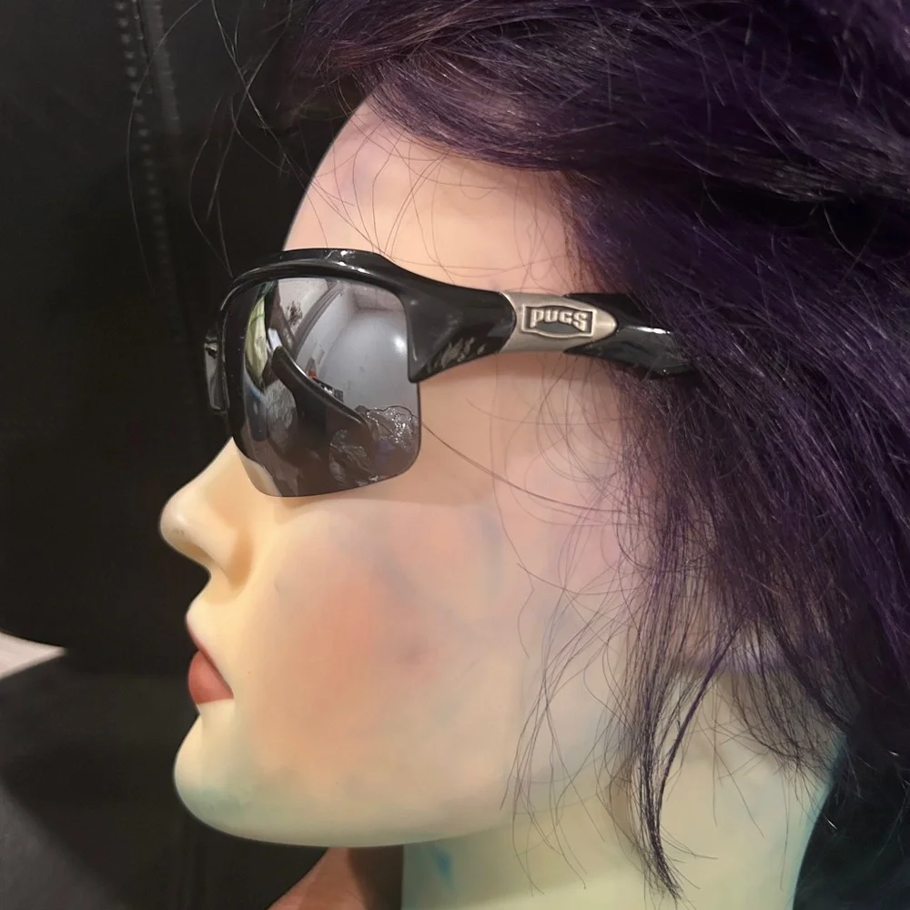 Pugs Black Aviator Sunglasses